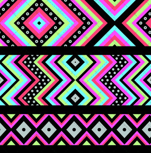 多彩几何民族风图案纹理