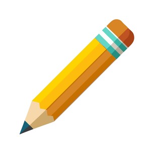 黄色铅笔图标