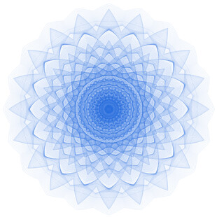 蓝色防伪线条花纹