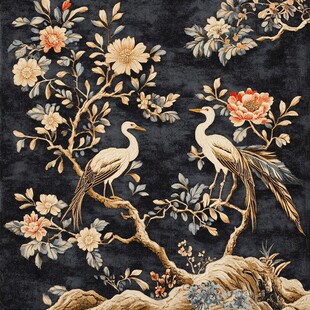 花鳥仙鶴圖 bd12fcf30083782309b671e3c4c533