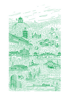 白酒插画 酒包装