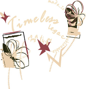 时光巴士主题插画元素