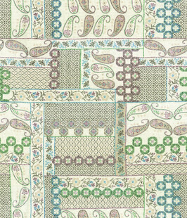 几何花卉拼接图案纹理