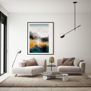 现代简约风客厅艺术挂画