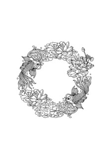 酒插画 金玉满堂