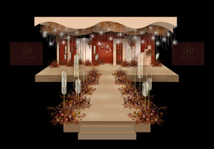 香槟金婚礼设计效果图