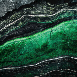 翠绿纹理大理石图案