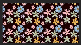 多彩花卉图案背景