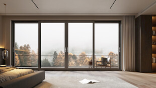 现代简约风宽敞观景客厅