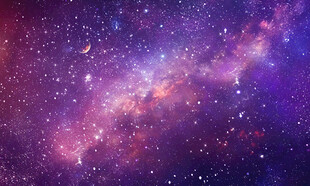 紫色星空背景吊顶