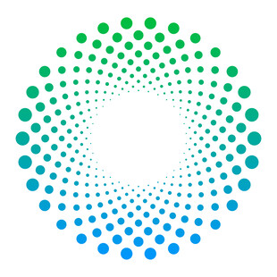 渐变圆点环形科技元素