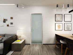 简约现代风室内门场景