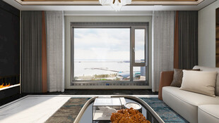 现代简约风客厅室内景致