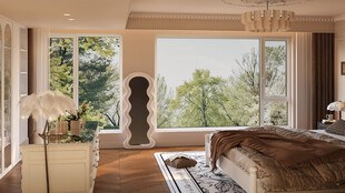 现代奢华客厅室内景观