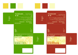 香皂手工皂包装盒设计