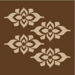 复古花卉图案设计元素