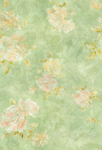 淡绿色花卉图案背景