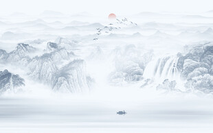 新中式国画山水画