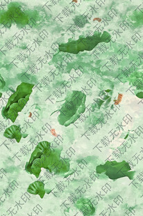 清新绿色水彩纹理背景