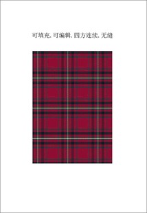 红色格子图案 苏格兰格子