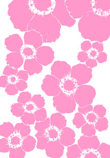 粉色花卉图案背景 桃花