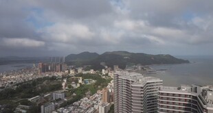 广东省阳江市阳西县沙扒镇航拍