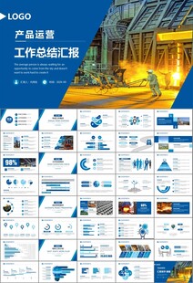 钢铁行业年终总结新年计划ppt