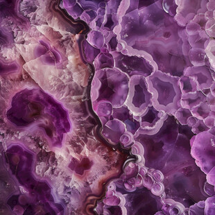紫晶洞纹理特写