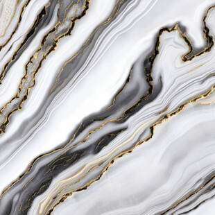 黑白金大理石纹理图案