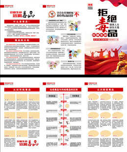 国际禁毒日三折页