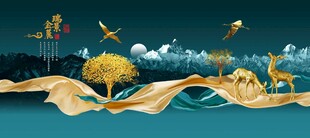 金色轻奢装饰画