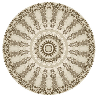 复古圆形花纹图案设计