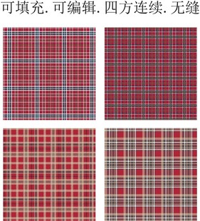 红色格子图案  格子面料