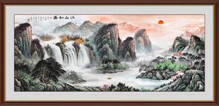 聚宝盆风水画