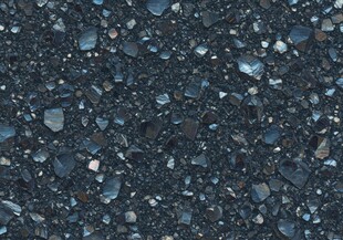 黑色碎石路面纹理特写