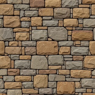 石砌墙面纹理图案