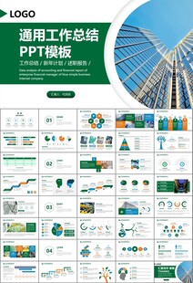 玻璃生产加工行业通用PPT模板
