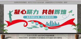 携手聚力共创辉煌背景墙