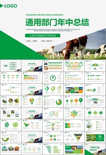 生态牧场畜牧业养殖乳业PPT