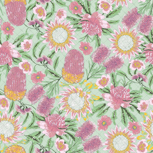 清新花卉图案背景设计