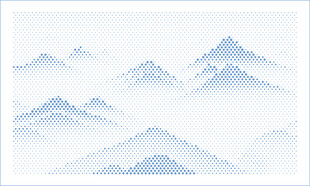 渐变云雾山镂空板