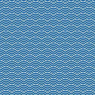 四方连续波浪纹中式传统图案