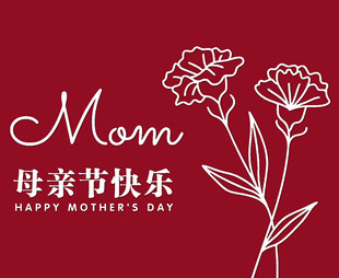 母亲节快乐卡片 节日卡片 