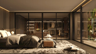 现代奢华卧室室内设计