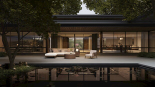 现代风格精致户外休闲空间