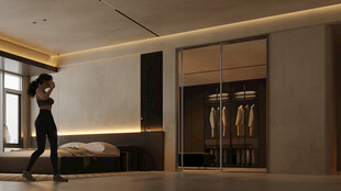 现代简约风卧室空间展示