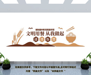 文明用餐文化墙