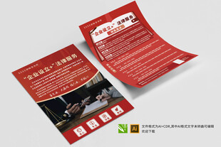 律师事务所项目宣传法律普及单页