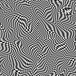 黑白扭曲条纹抽象图案