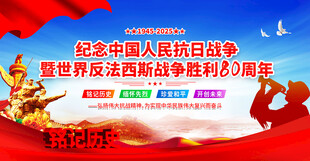 抗战胜利80周年展板